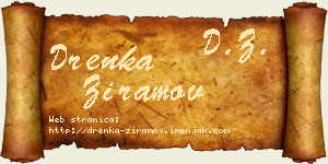 Drenka Ziramov vizit kartica